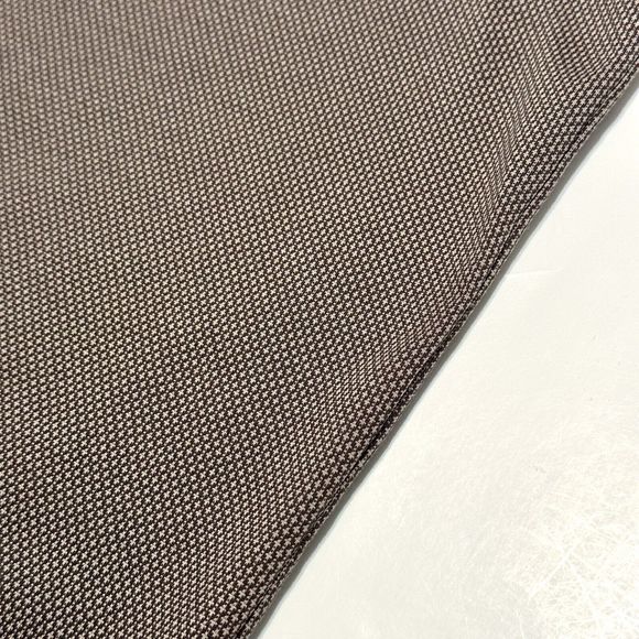 Untuckit Polo Shirt Long Sleeve Brown Damaschino Diamond Casual Men's Size XL - Picture 8 of 12